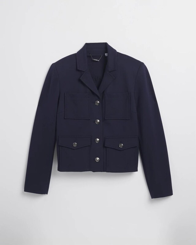 Ponte Cropped Jacket - image 5